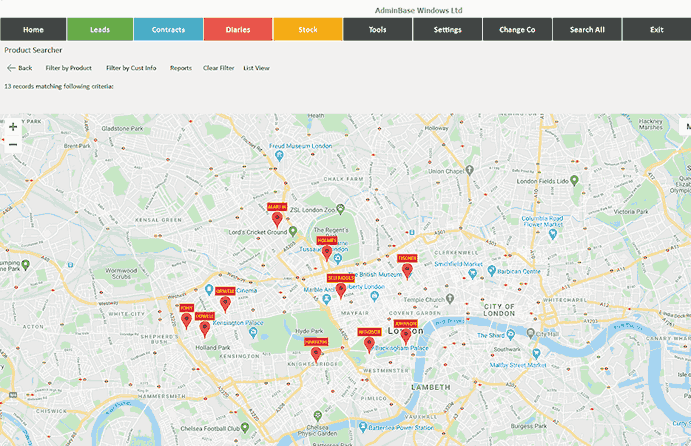 New Google Maps Feature For AdminBase Allows At-A-Glance Job Planning