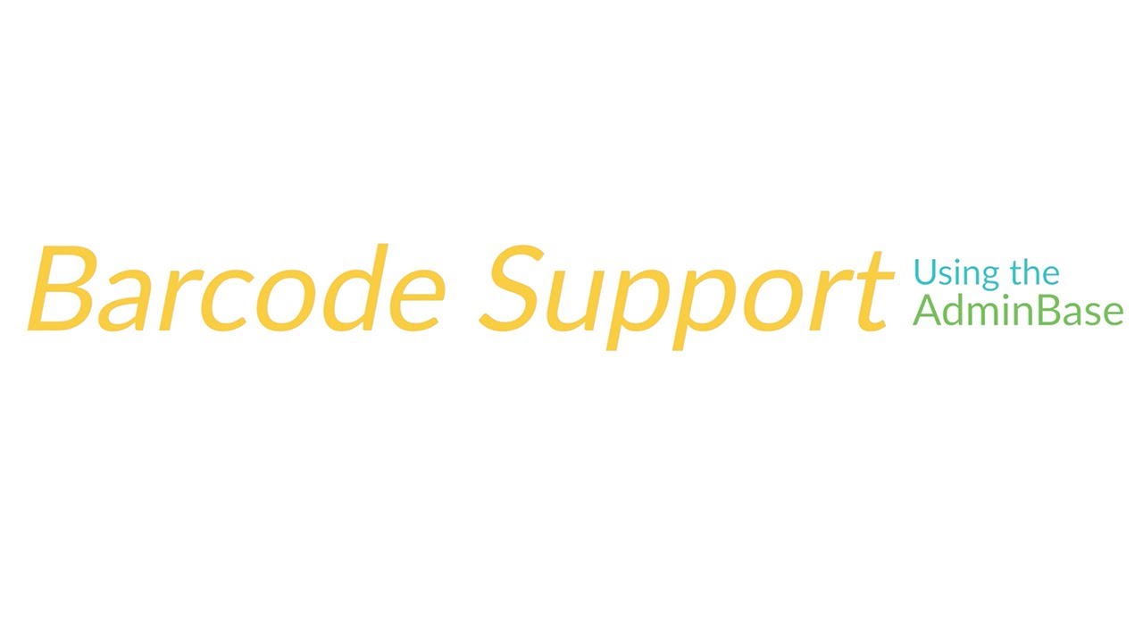 Barcode Support